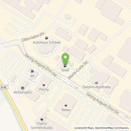 Standortübersicht der Tankstelle Shell Deutschland GmbH in 64823 Gross-Umstadt