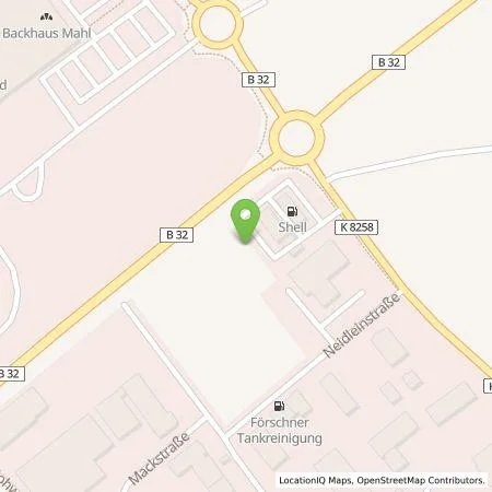 Standortübersicht der Tankstelle Shell Deutschland GmbH in 88348 Bad Saulgau