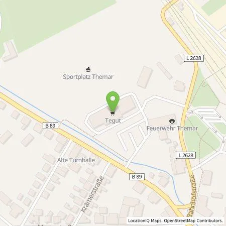 Standortübersicht der Tankstelle Numbat GmbH in 98660 Themar