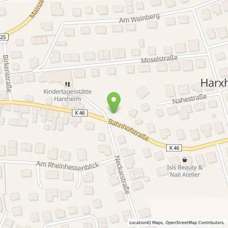 Standortübersicht der Tankstelle deer GmbH in 55296 Harxheim