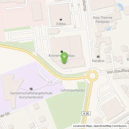 Standortübersicht der Tankstelle EnBW mobility+ AG und Co.KG in 41352 Korschenbroich