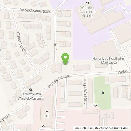 Standortübersicht der Tankstelle ESWE Versorgungs AG in 55246 Mainz-Kostheim