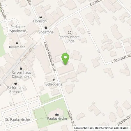 Standortübersicht der Tankstelle EWE Go GmbH in 32257 Bünde