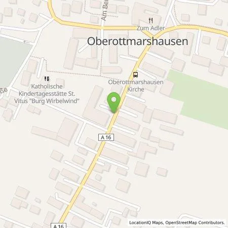 Standortübersicht der Tankstelle SWU Energie GmbH in 86507 Oberottmarshausen