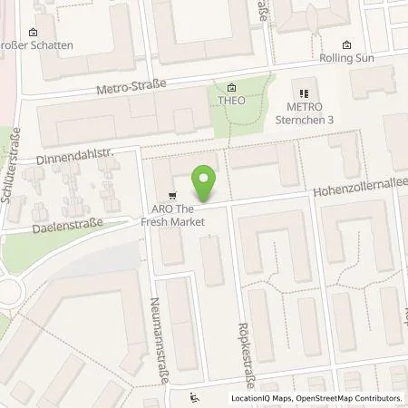 Standortübersicht der Tankstelle Stadtwerke Düsseldorf AG in 40235 Düsseldorf