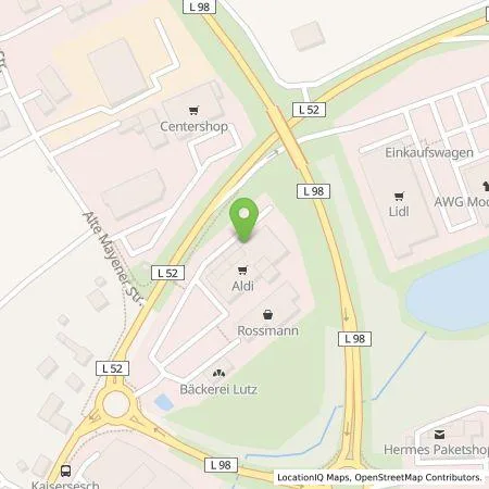 Standortübersicht der Tankstelle ALDI SÜD Immobilienverwaltungs-GmbH & Co. oHG in 56759 Kaisersesch