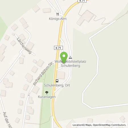 Standortübersicht der Tankstelle Westfalen Weser Ladeservice GmbH in 38707 Schulenberg