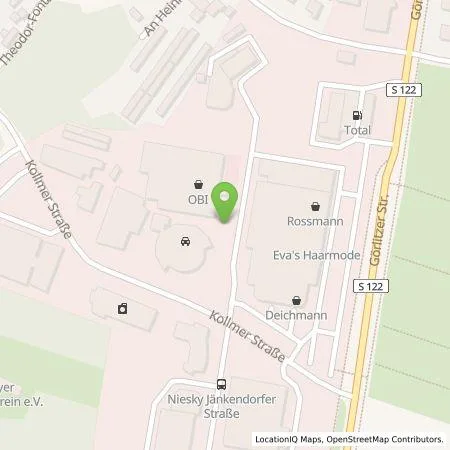 Standortübersicht der Tankstelle GreenCharge GmbH in 02906 Niesky