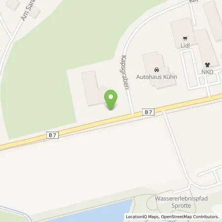 Standortübersicht der Tankstelle TEAG Mobil GmbH in 04626 Schmölln