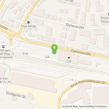 Standortübersicht der Tankstelle Lidl Dienstleistung GmbH & Co. KG in 71332 Waiblingen