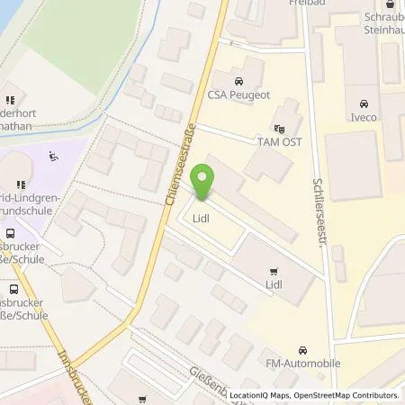 Standortübersicht der Tankstelle Lidl Dienstleistung GmbH & Co. KG in 83022 Rosenheim