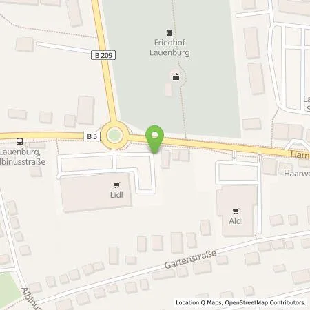 Standortübersicht der Tankstelle Lidl Dienstleistung GmbH & Co. KG in 21481 Lauenburg