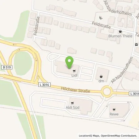 Standortübersicht der Tankstelle Lidl Dienstleistung GmbH & Co. KG in 65835 Liederbach/Taunus