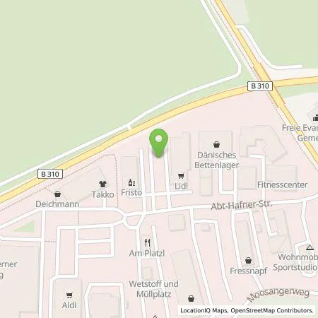 Standortübersicht der Tankstelle Lidl Dienstleistung GmbH & Co. KG in 83022 Füssen