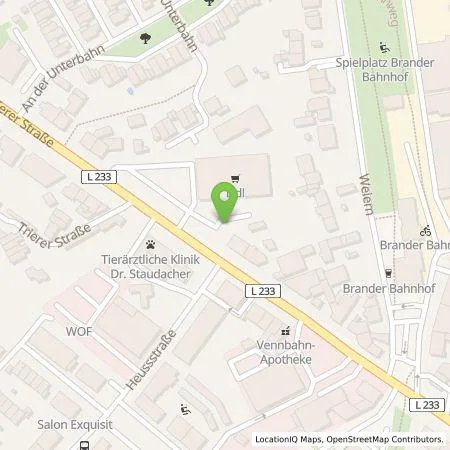 Standortübersicht der Tankstelle Lidl Dienstleistung GmbH & Co. KG in 52078 Aachen (Brand)