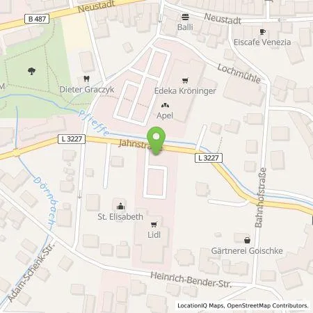 Standortübersicht der Tankstelle Lidl Dienstleistung GmbH & Co. KG in 34286 Spangenberg