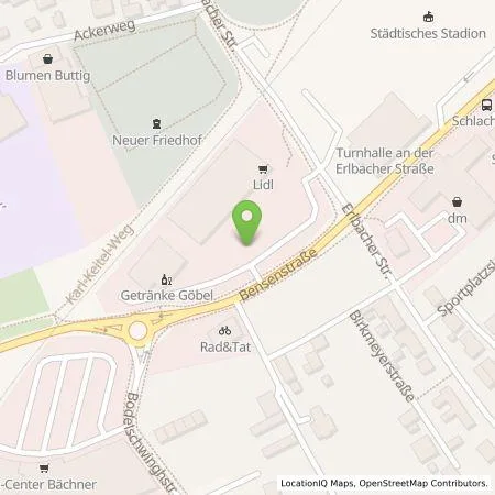 Standortübersicht der Tankstelle Lidl Dienstleistung GmbH & Co. KG in 91541 Rothenburg ob der Tauber