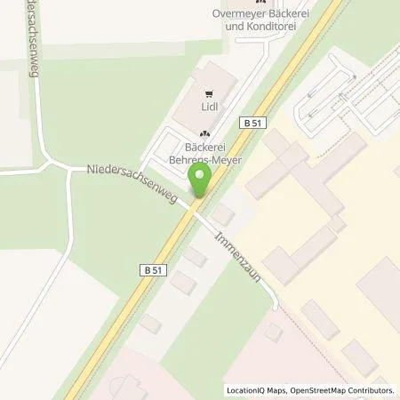 Standortübersicht der Tankstelle Lidl Dienstleistung GmbH & Co. KG in 49406 Barnstdorf