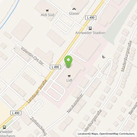Standortübersicht der Tankstelle Lidl Dienstleistung GmbH & Co. KG in 76855 Annweiler