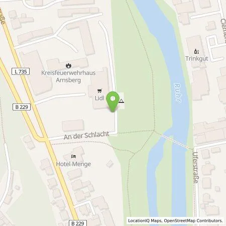 Standortübersicht der Tankstelle Lidl Dienstleistung GmbH & Co. KG in 59821 Arnsberg