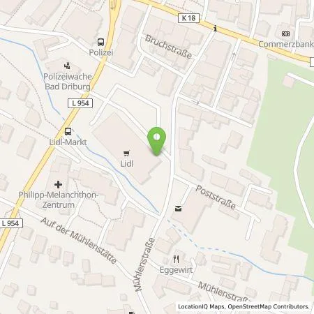 Standortübersicht der Tankstelle Lidl Dienstleistung GmbH & Co. KG in 33017 Bad Driburg