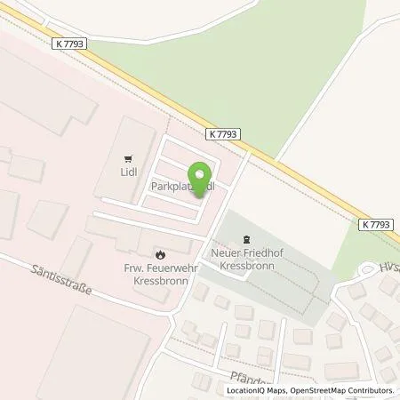 Standortübersicht der Tankstelle Lidl Dienstleistung GmbH & Co. KG in 88079 Kressbronn am Bodensee