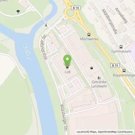 Standortübersicht der Tankstelle Lidl Dienstleistung GmbH & Co. KG in 74653 Künzelsau