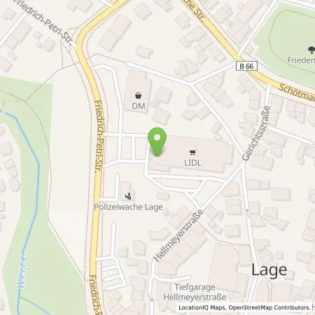 Standortübersicht der Tankstelle Lidl Dienstleistung GmbH & Co. KG in 32791 Lage