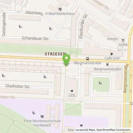 Standortübersicht der Tankstelle Lidl Dienstleistung GmbH & Co. KG in 01309 Dresden Striesen