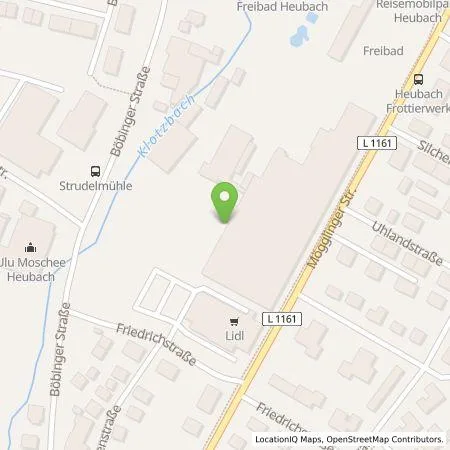 Standortübersicht der Tankstelle Lidl Dienstleistung GmbH & Co. KG in 73540 Heubach