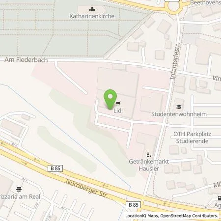 Standortübersicht der Tankstelle Lidl Dienstleistung GmbH & Co. KG in 92224 Amberg