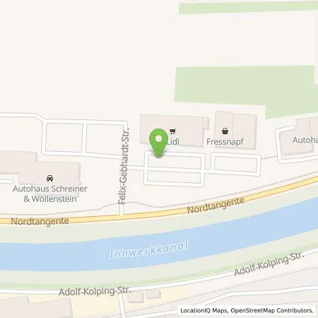 Standortübersicht der Tankstelle Lidl Dienstleistung GmbH & Co. KG in 84453 Mühldorf am Inn