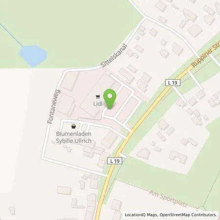 Standortübersicht der Tankstelle Lidl Dienstleistung GmbH & Co. KG in 16766 Kremmen