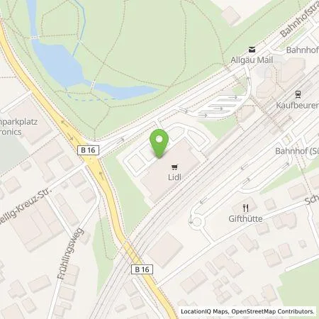 Standortübersicht der Tankstelle Lidl Dienstleistung GmbH & Co. KG in 87600 Kaufbeuren