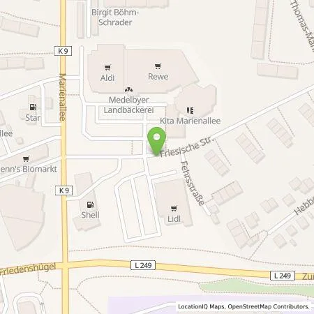 Standortübersicht der Tankstelle Lidl Dienstleistung GmbH & Co. KG in 24937 Flensburg