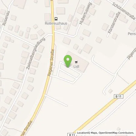 Standortübersicht der Tankstelle Lidl Dienstleistung GmbH & Co. KG in 94227 Zwiesel