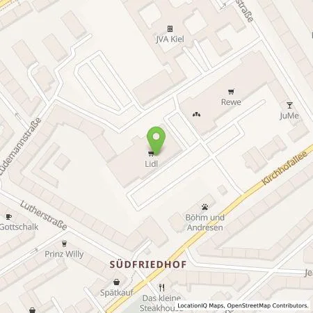 Standortübersicht der Tankstelle Lidl Dienstleistung GmbH & Co. KG in 24114 Kiel