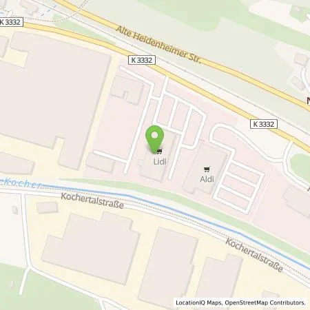 Standortübersicht der Tankstelle Lidl Dienstleistung GmbH & Co. KG in 73431 Aalen