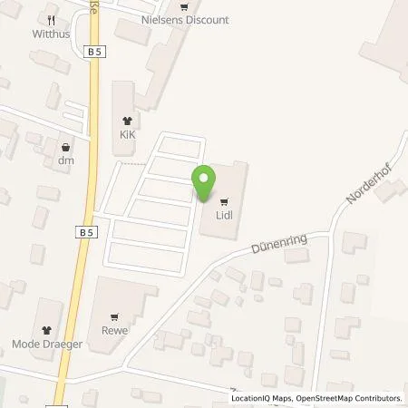 Standortübersicht der Tankstelle Lidl Dienstleistung GmbH & Co. KG in 25923 Süderlügum