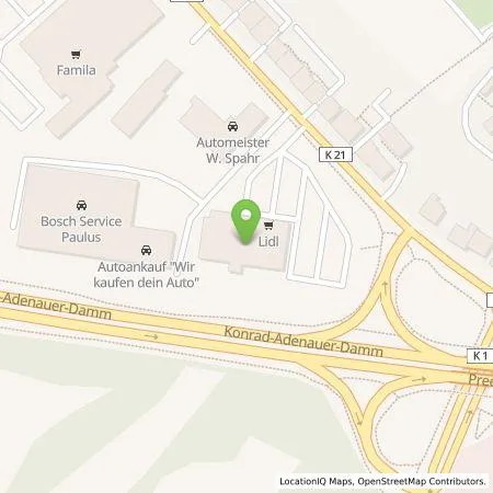 Standortübersicht der Tankstelle Lidl Dienstleistung GmbH & Co. KG in 24147 Kiel