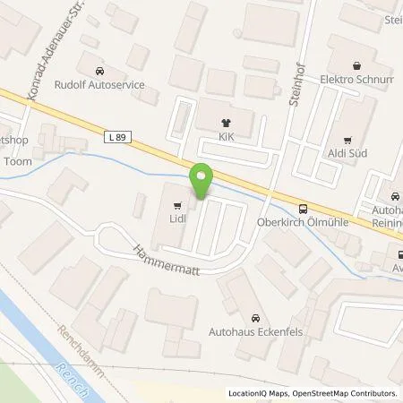Standortübersicht der Tankstelle Lidl Dienstleistung GmbH & Co. KG in 77704 Oberkirch
