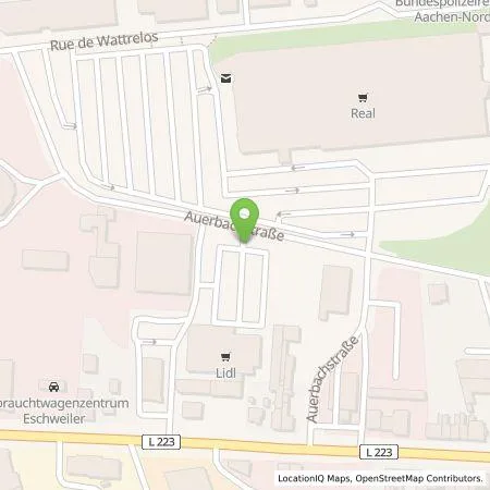 Standortübersicht der Tankstelle Lidl Dienstleistung GmbH & Co. KG in 52249 Eschweiler