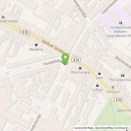 Standortübersicht der Tankstelle Lidl Dienstleistung GmbH & Co. KG in 50825 Köln