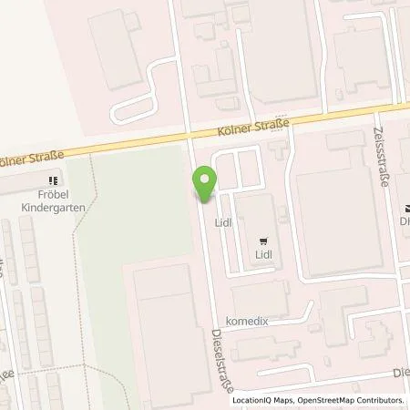 Standortübersicht der Tankstelle Lidl Dienstleistung GmbH & Co. KG in 50859 Köln