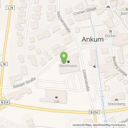 Standortübersicht der Tankstelle Lidl Dienstleistung GmbH & Co. KG in 49577 Ankum