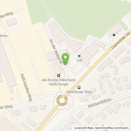 Standortübersicht der Tankstelle Lidl Dienstleistung GmbH & Co. KG in 33175 Bad Lippspringe