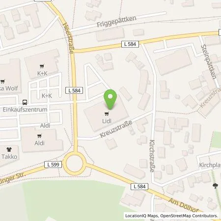 Standortübersicht der Tankstelle Lidl Dienstleistung GmbH & Co. KG in 49492 Westerkappeln