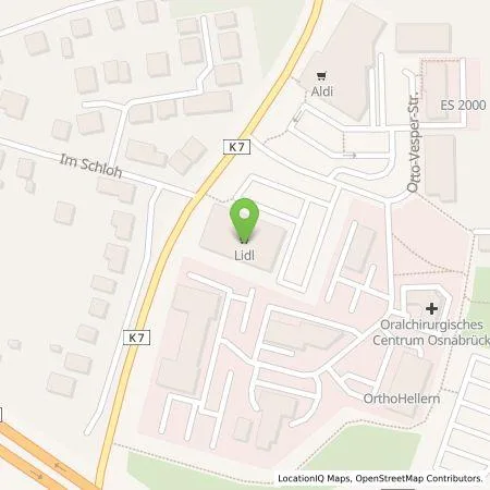 Standortübersicht der Tankstelle Lidl Dienstleistung GmbH & Co. KG in 49078 Osnabrück