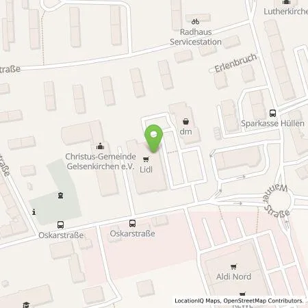 Standortübersicht der Tankstelle Lidl Dienstleistung GmbH & Co. KG in 45888 Gelsenkirchen