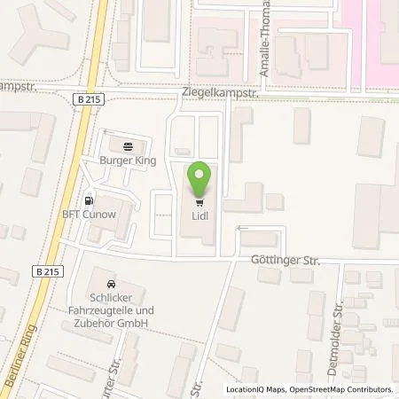 Standortübersicht der Tankstelle Lidl Dienstleistung GmbH & Co. KG in 31582 Nienburg (Weser)